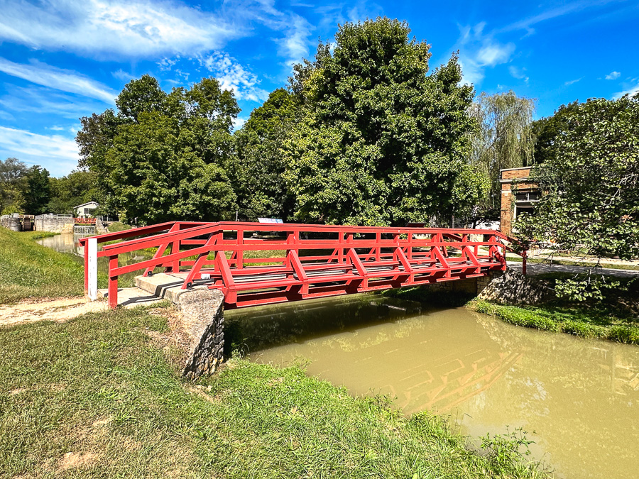 Bridge over Canal in Metamora, Indiana