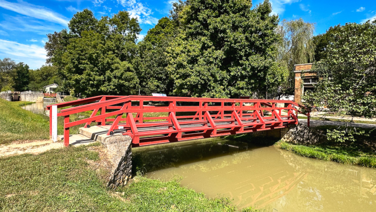 Bridge over Canal in Metamora, Indiana